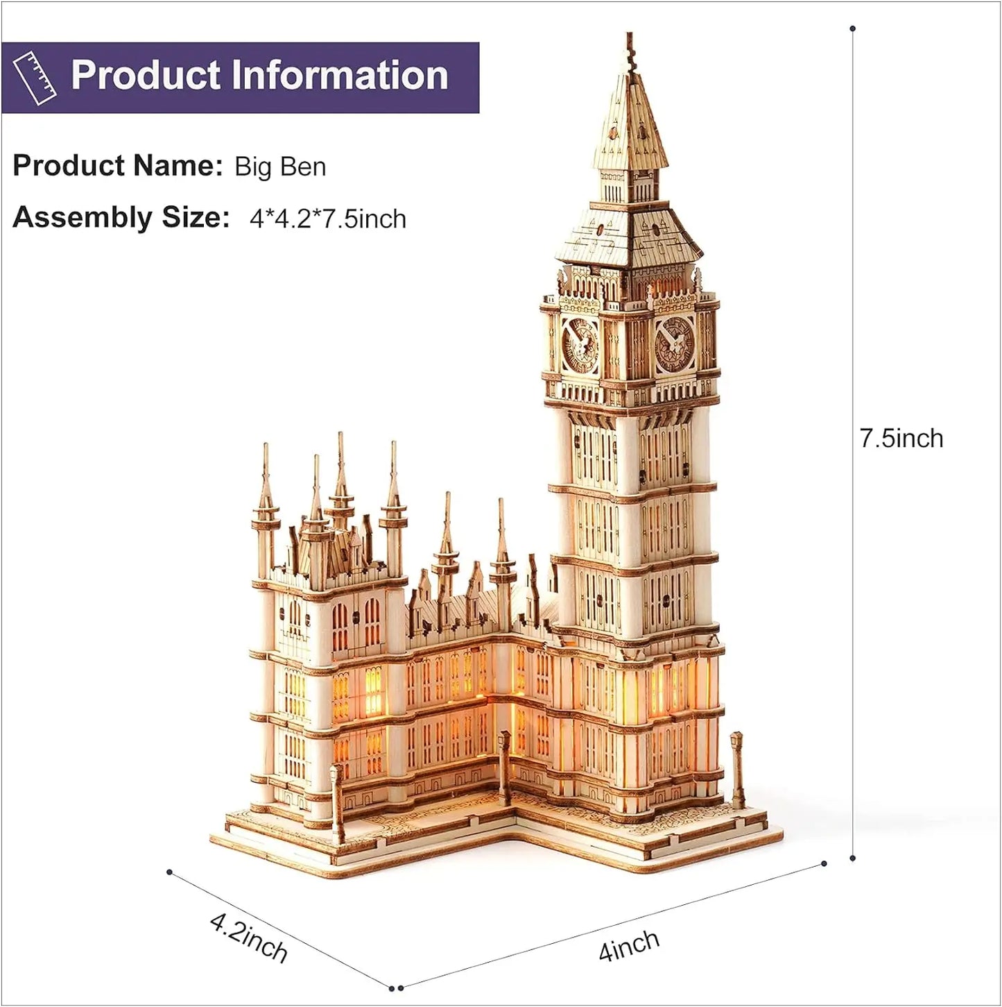 Cassd-tete big ben 3D