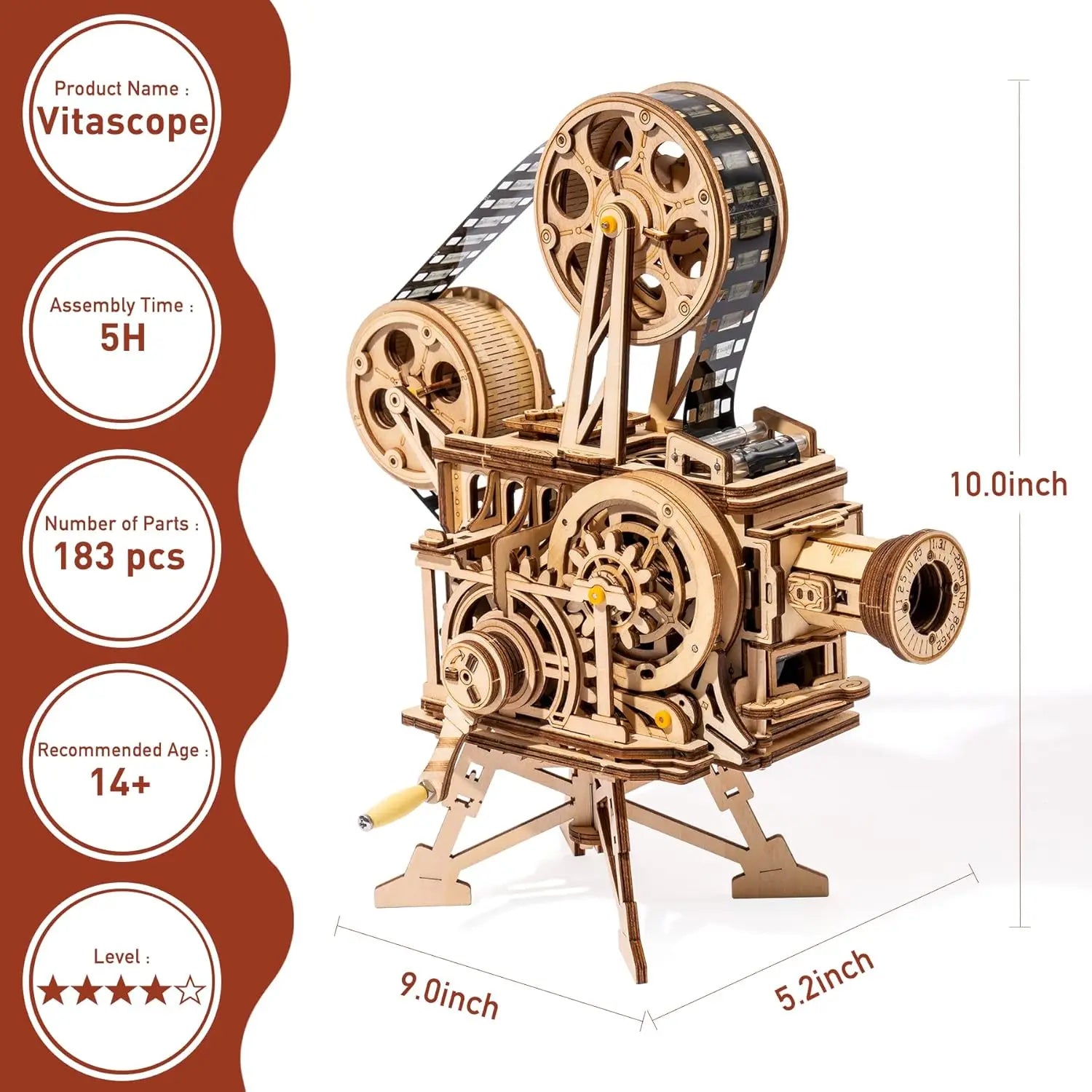 Casse-tete caméra de production cinématographique avec animation 